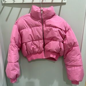 Pink Women’s Puffer Jacket